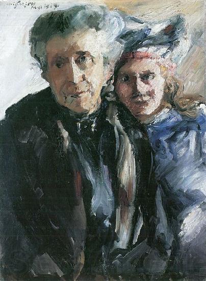 Lovis Corinth Grobmutter und Enkelin